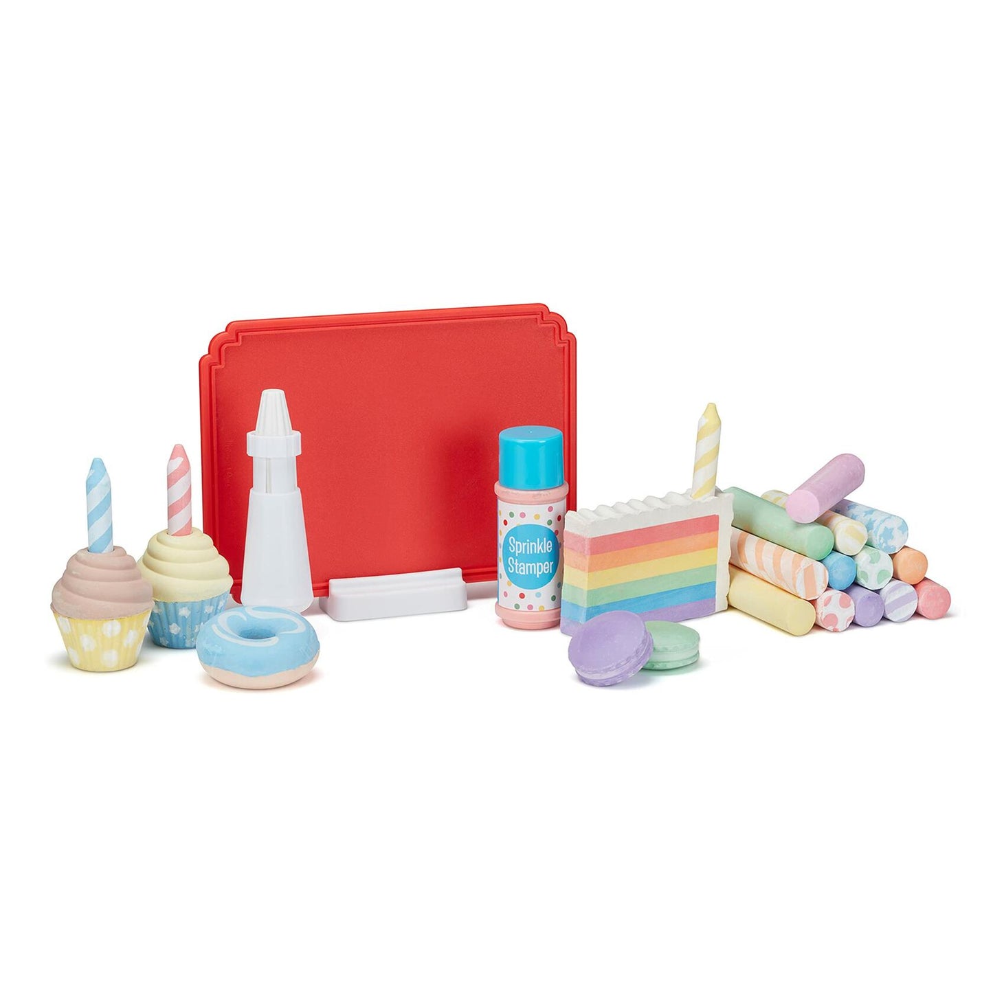 Melissa & Doug Sweet Shop Multi-Colored Chalk and Holders Play Set 33pc