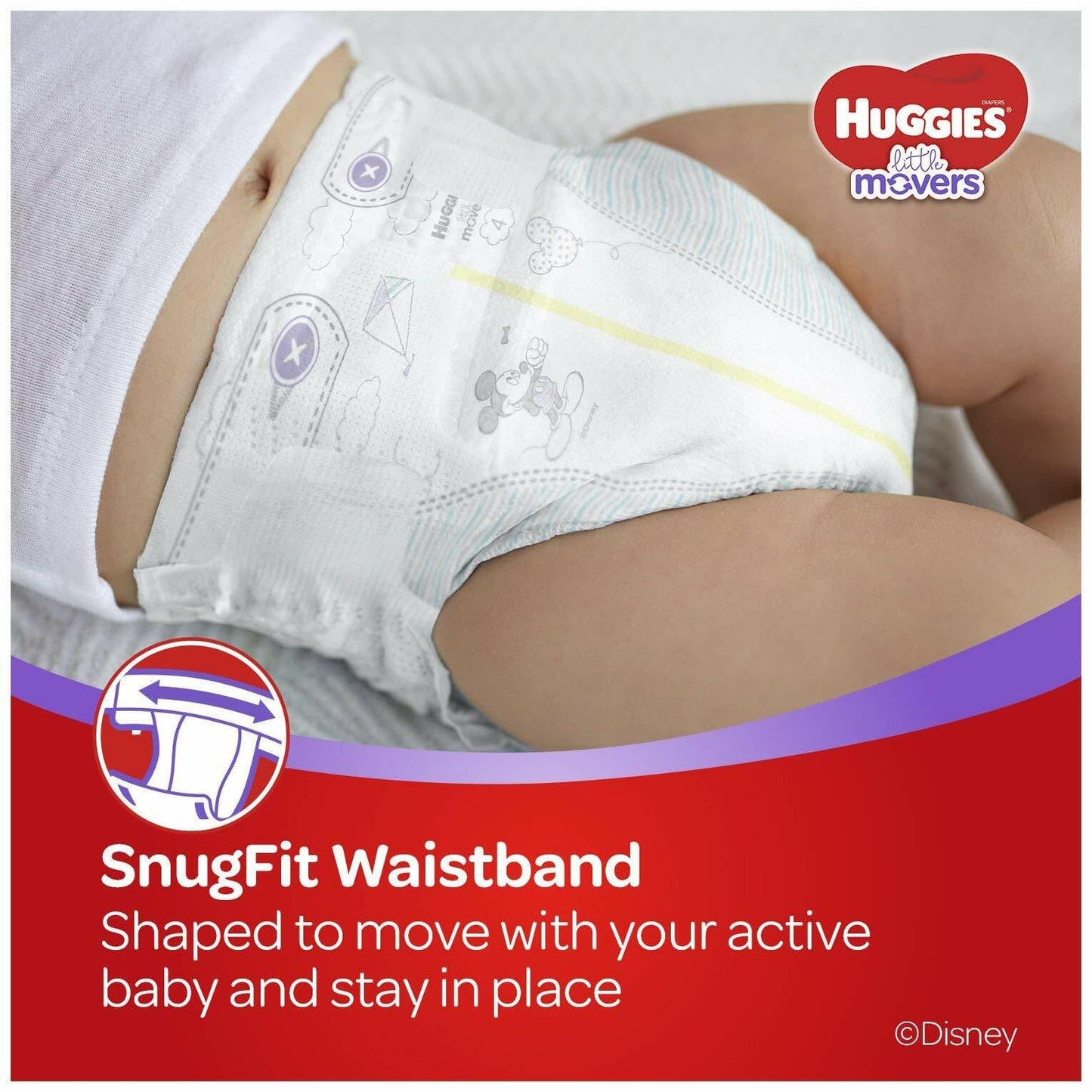 Huggies Little Movers Diapers Step 5 27+ lb 19 Ct Jumbo Pack Size 5