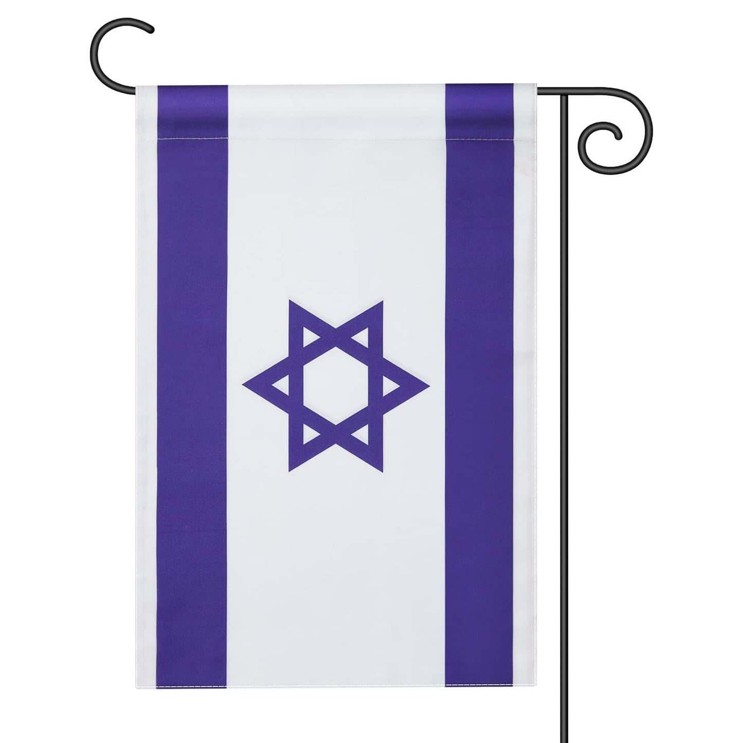 Israel Flag Garden Flag Double-Sided Indoor Outdoor 12x18 Inches
