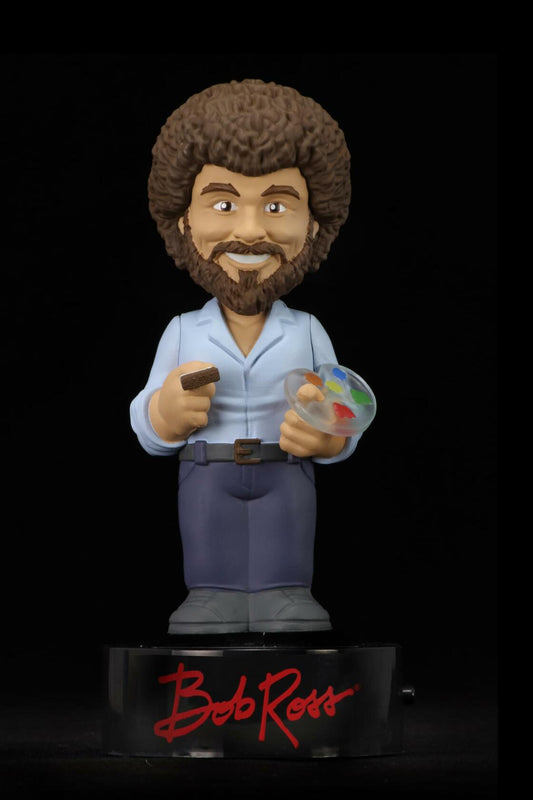 NECA The Joy of Painting Bob Ross Body Knocker Bobblehead 6.5"
