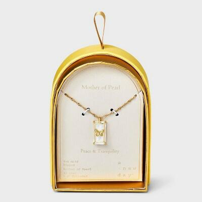A New Day™ 14K Gold Dipped Mother of Pearl Butterfly Pendant Necklace Gold