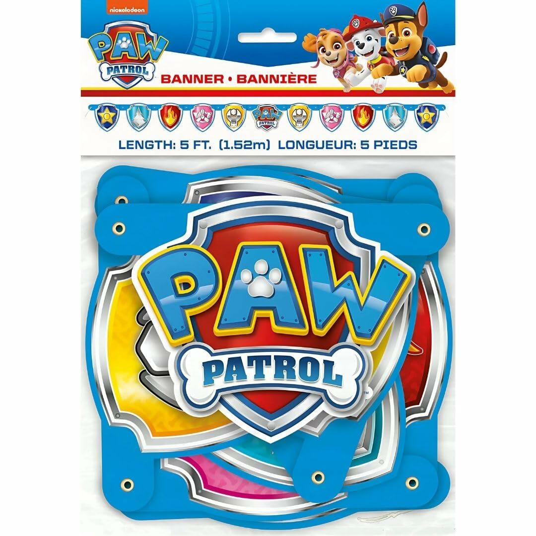 Paw Patrol Large Jointed Banner Colorful 1 Pc Party Decoration 6.5ft
