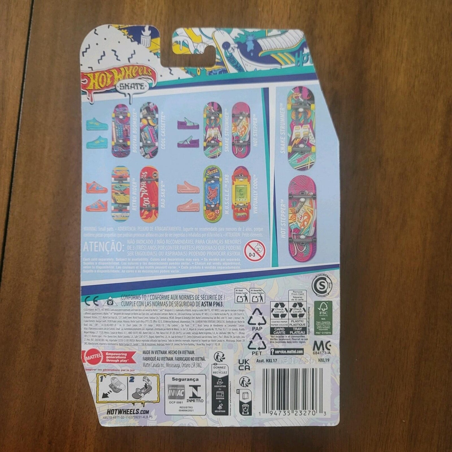 Hot Wheels Skate Snake Strummer & Hot Stepper Tony Hawk Model