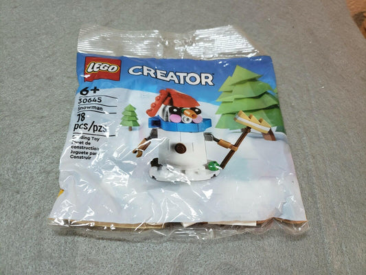 LEGO Creator Snowman Polybag 30645 78 Pieces Holiday Seasonal Toy