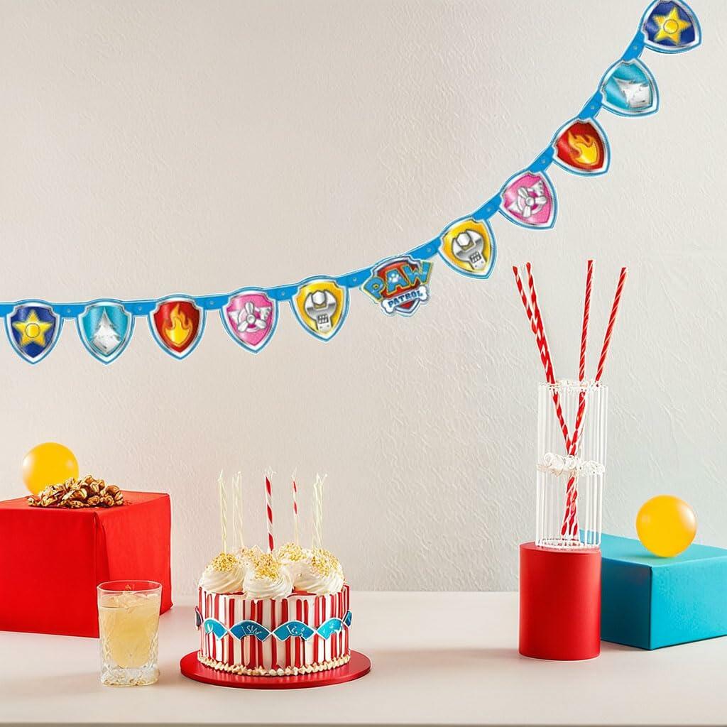 Paw Patrol Large Jointed Banner Colorful 1 Pc Party Decoration 6.5ft
