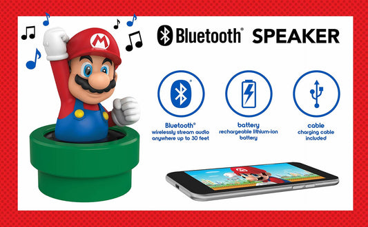 ekids Super Mario Bluetooth Wireless Speaker USB Rechargeable Battery. Suggested