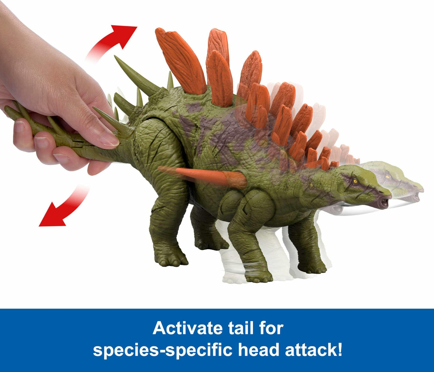 Mattel Jurassic World Dinosaur Toy with Roar Sound & Attack Action Wild Roar