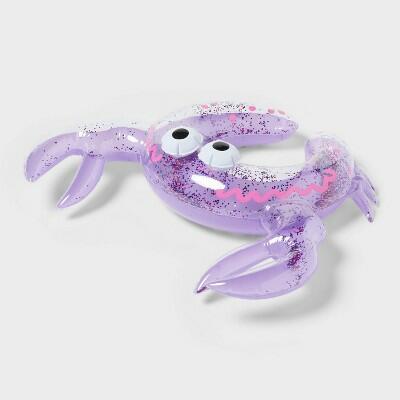 Sun Squad™ Split Ring Crab Float PVC Pool Toy Purple Ages 3+