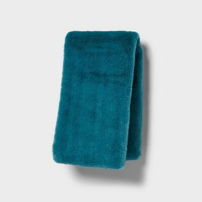 Room Essentials Plush Body Pillow Cover Dark Teal 20x50 Zipper Closure