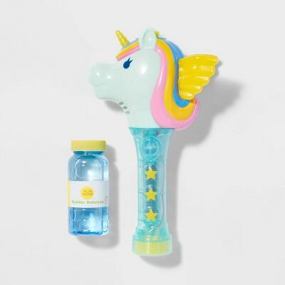 Sun Squad™ Unicorn Bubble Wand Toy for Kids 3+ Colorful Bubble Toy