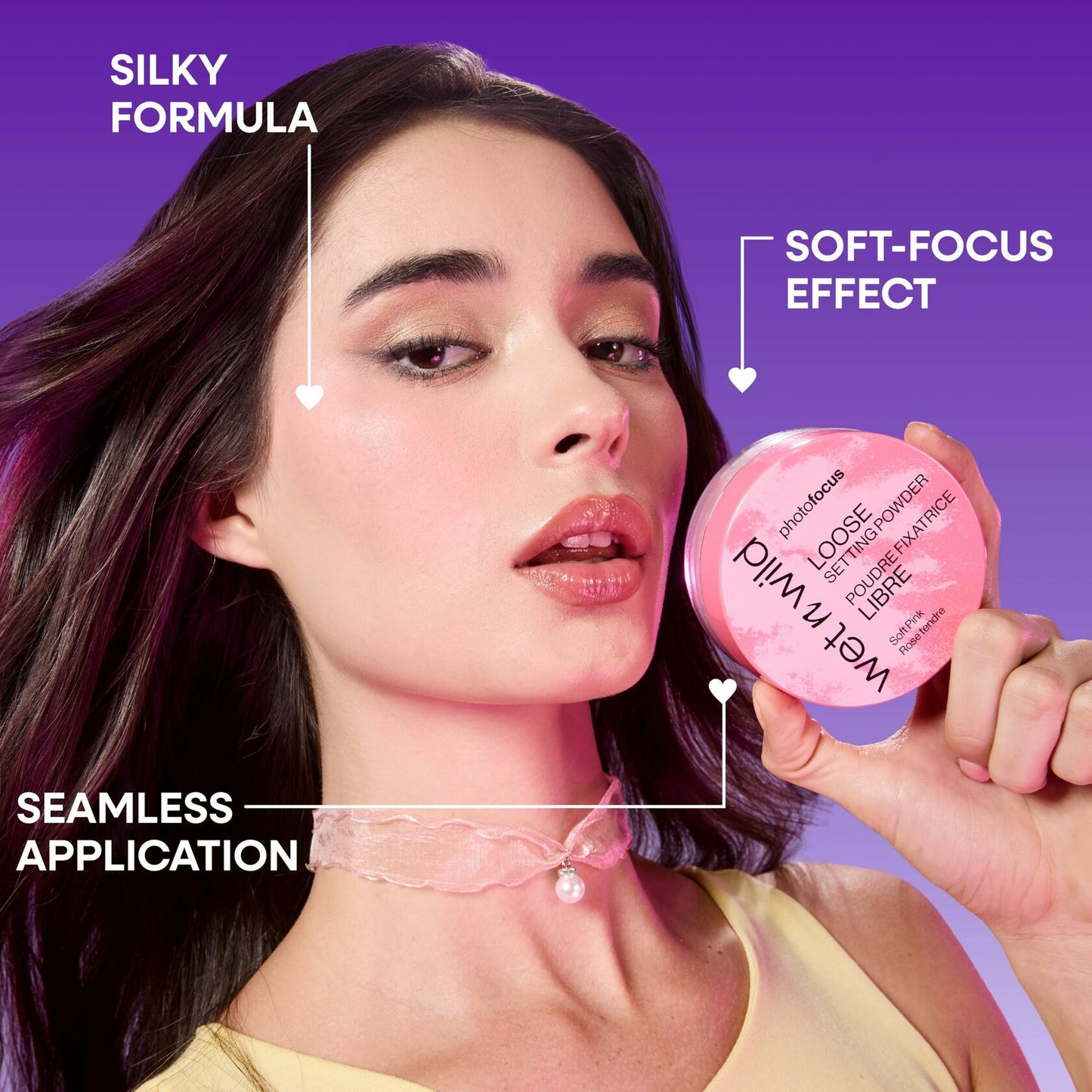 wet n wild Photo Focus Loose Baking Setting Powder Highlighter 0.7oz Translucent