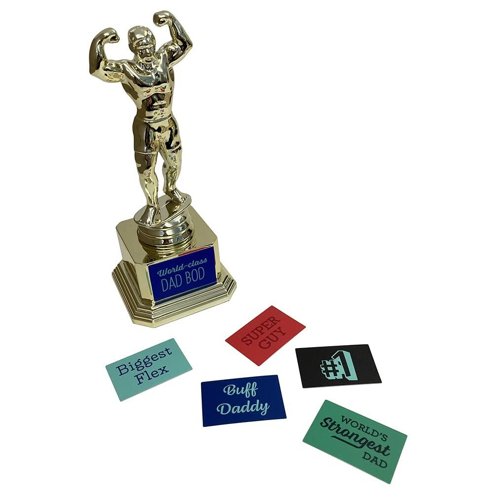 Customizable #1 Gold Trophy Cup Weighted Plastic 8"H x 3.25"W Reusable Gift