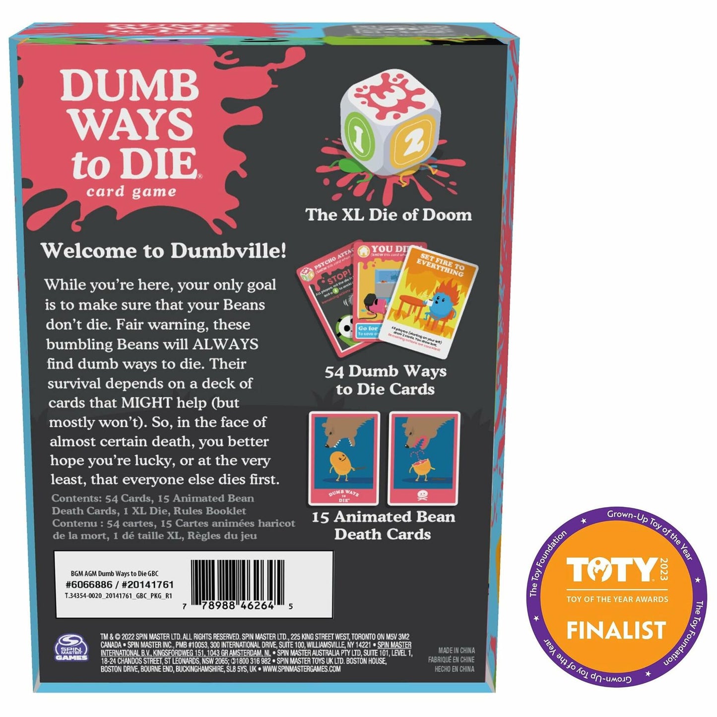 Spin Master Dumb Ways to Die Card Game Survival Strategy 2-5 Players Ages 12+
