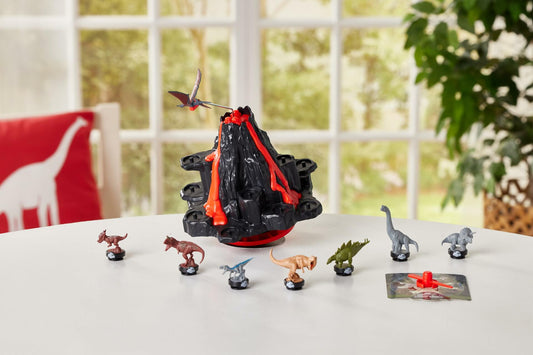 EPOCH Games Jurassic World Shaky Volcano Action-Packed Dinosaur Game Ages 5+
