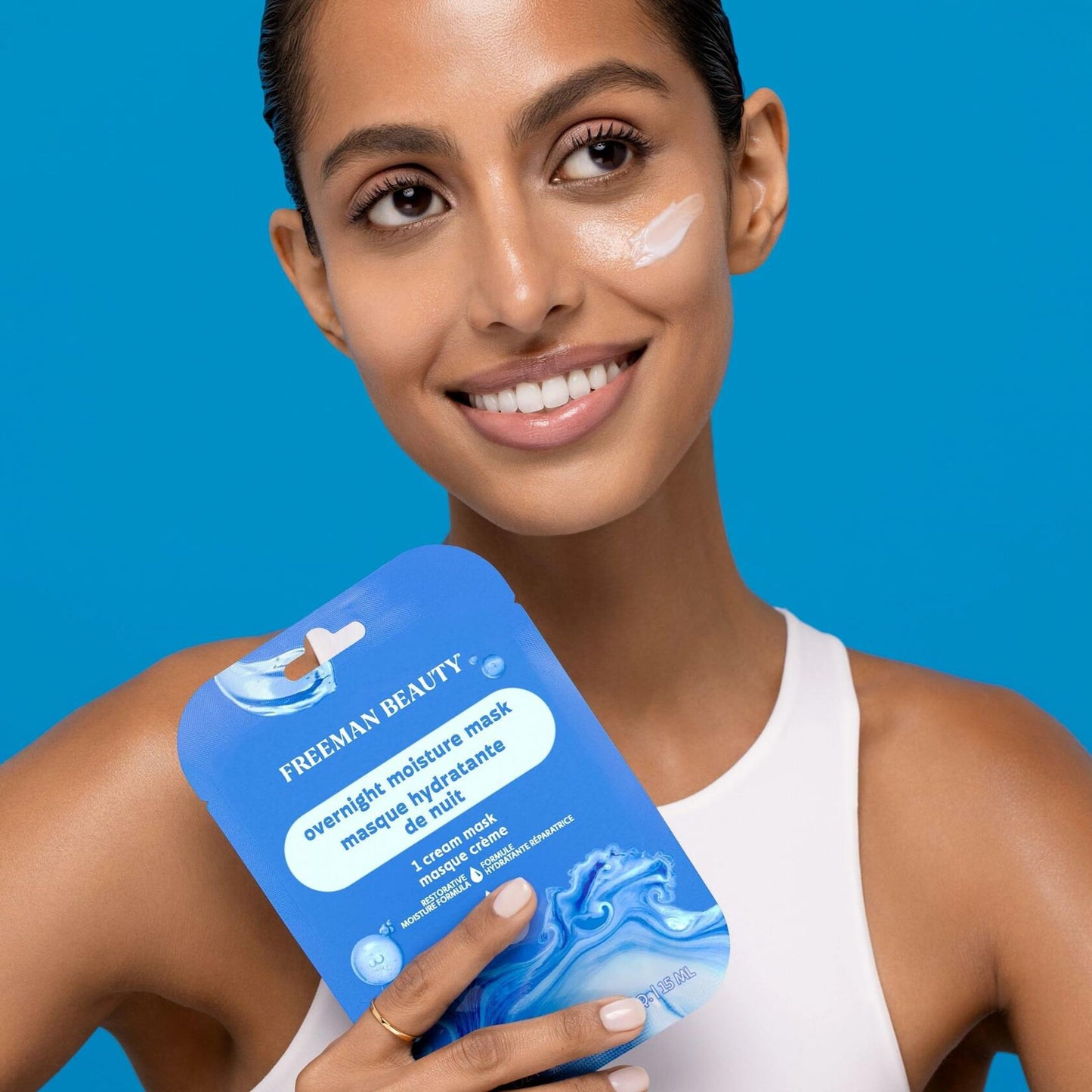 Freeman 4 Piece Moisture Mask Set Hydrating Face & Under Eye Hydrogel Vegan