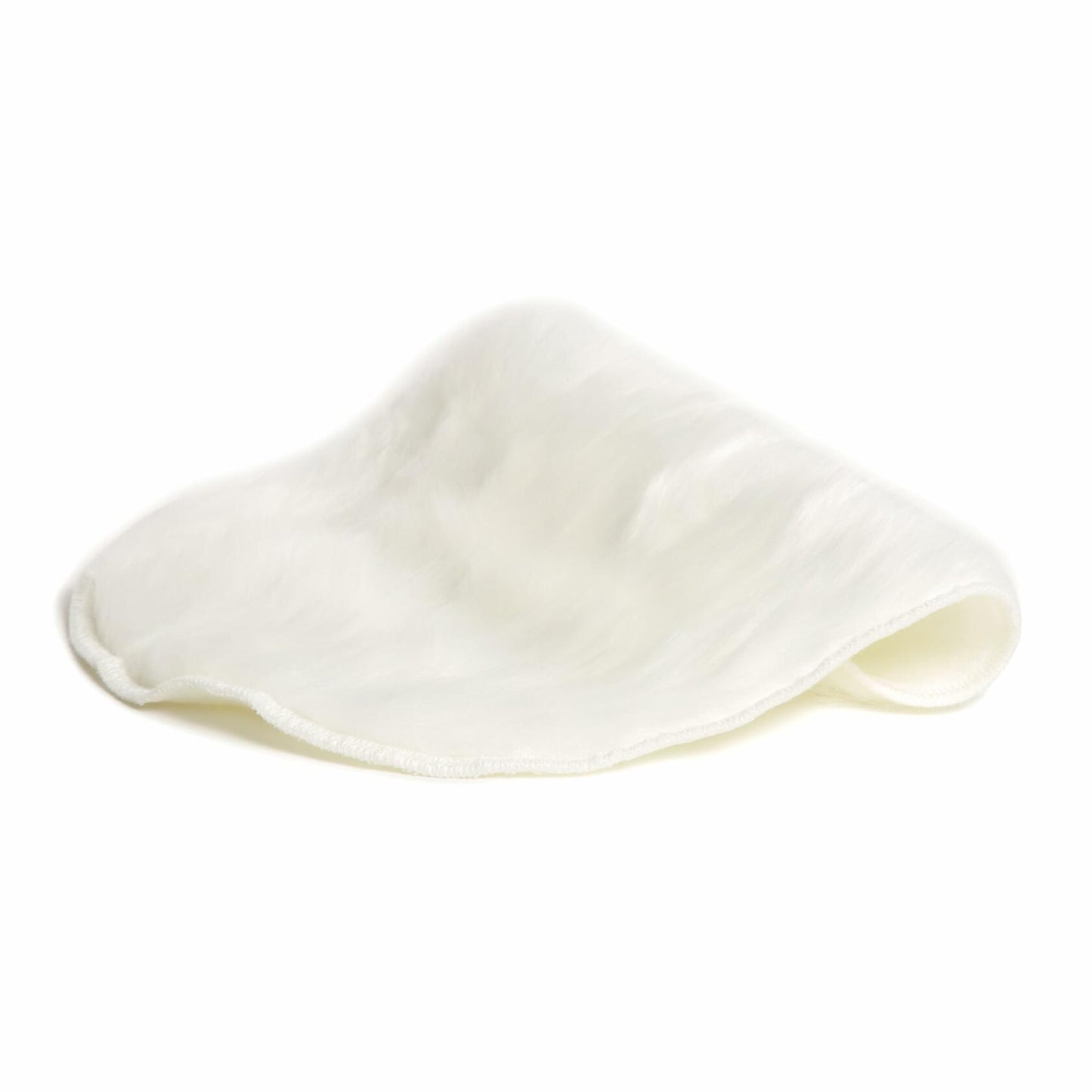U Brands Round Fur Rug White Faux Sheepskin Soft Fluffy 3ft Diameter