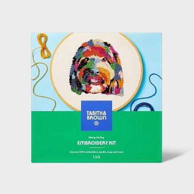 Tabitha Brown Embroidery Kit Blacky The Dog Craft Sewing Gift