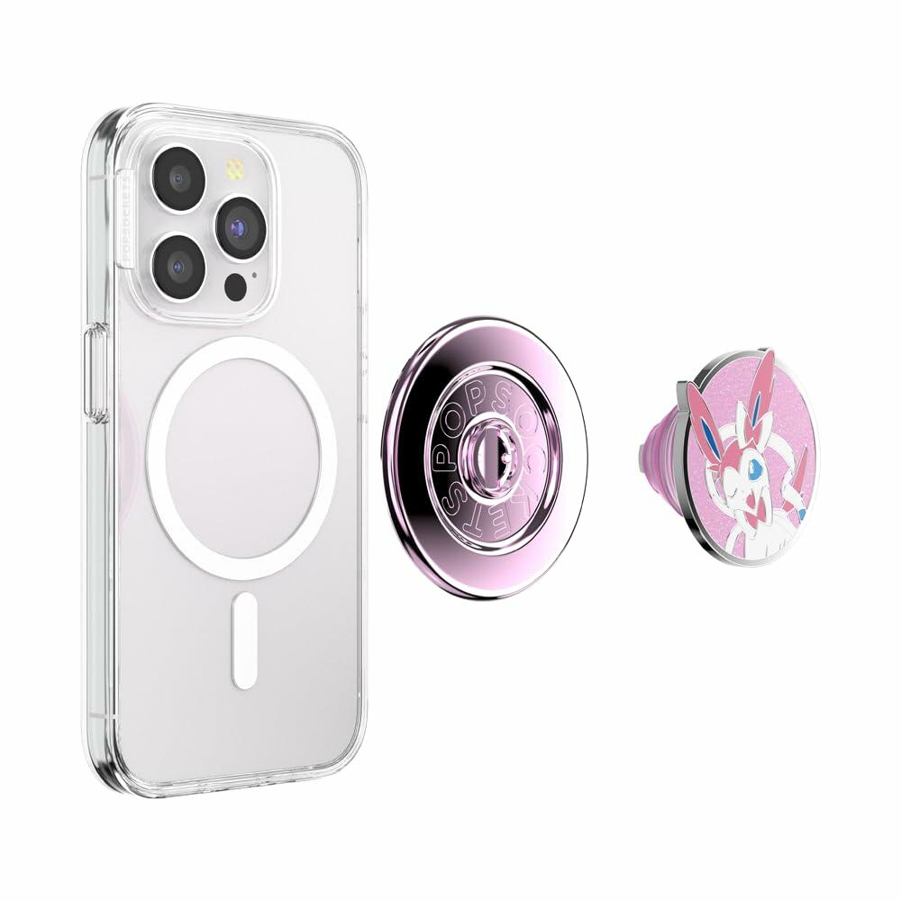 PopSockets Phone Grip MagSafe Kickstand Swappable Top Sylveon Wink