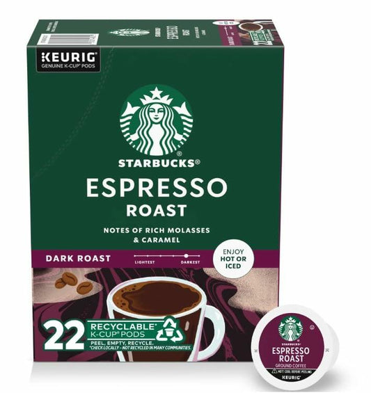 BestBy03/26 Starbucks Espresso Roast Coffee Pods 22 Count