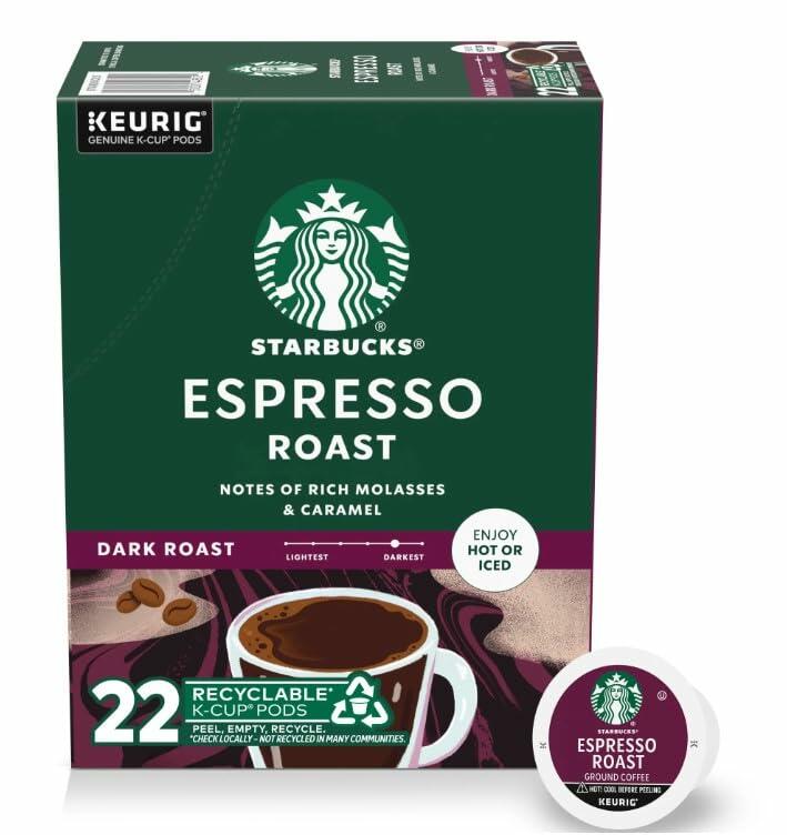 BestBy03/26 Starbucks Espresso Roast Coffee Pods 22 Count