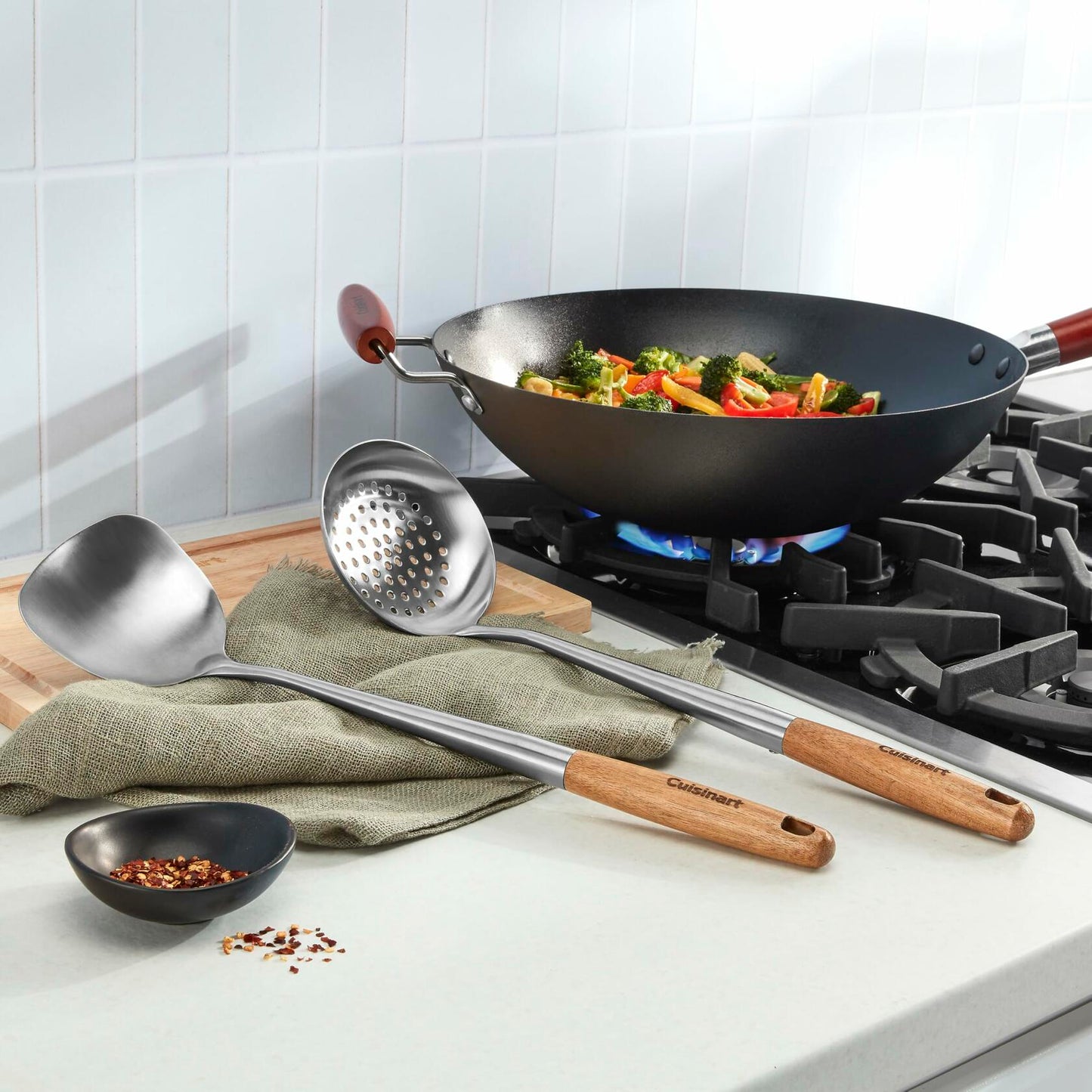 Cuisinart Set of 2 Wok Tools (Turner, Skimmer)