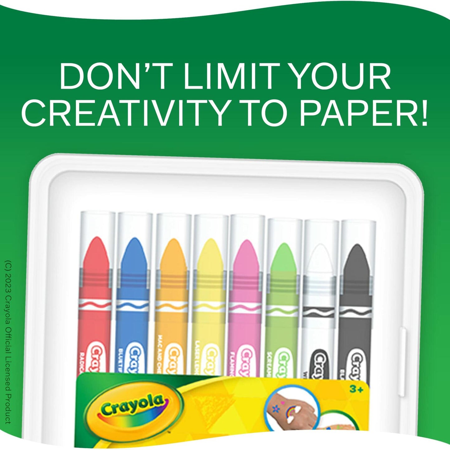 Crayola Face & Body Paint Crayons Washable Markers Pack of 8 Classic Colors