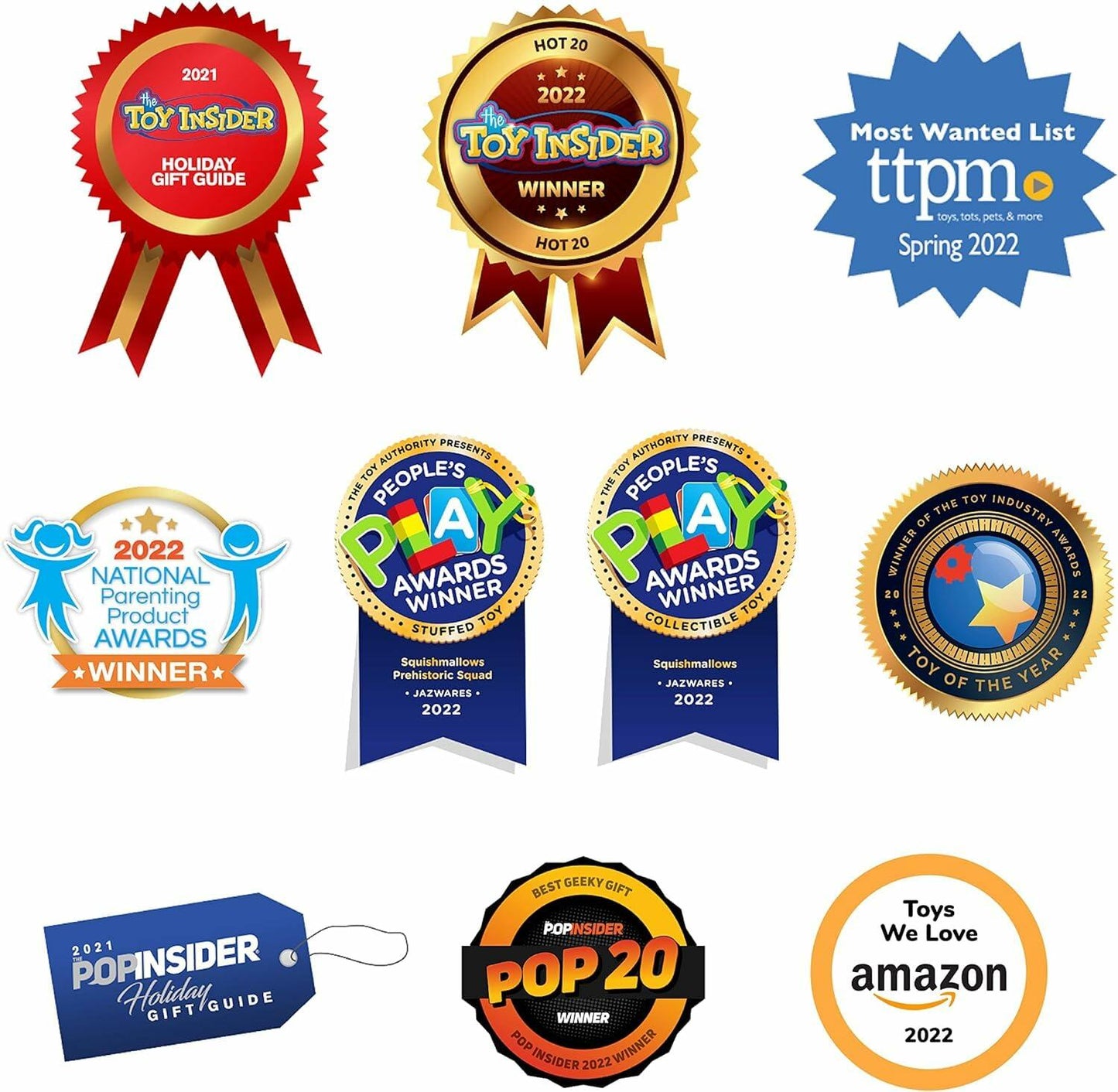 Squishmallows Emery Latte Squeaky Plush Dog Toy 3.5" Multicolor