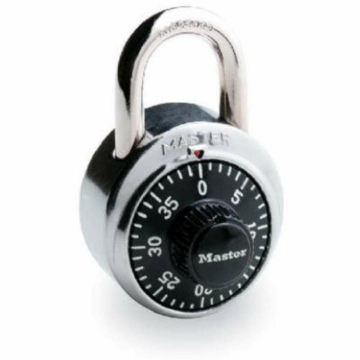 Master Lock 1500D Dial Combination Lock 1-7/8 Inch Black