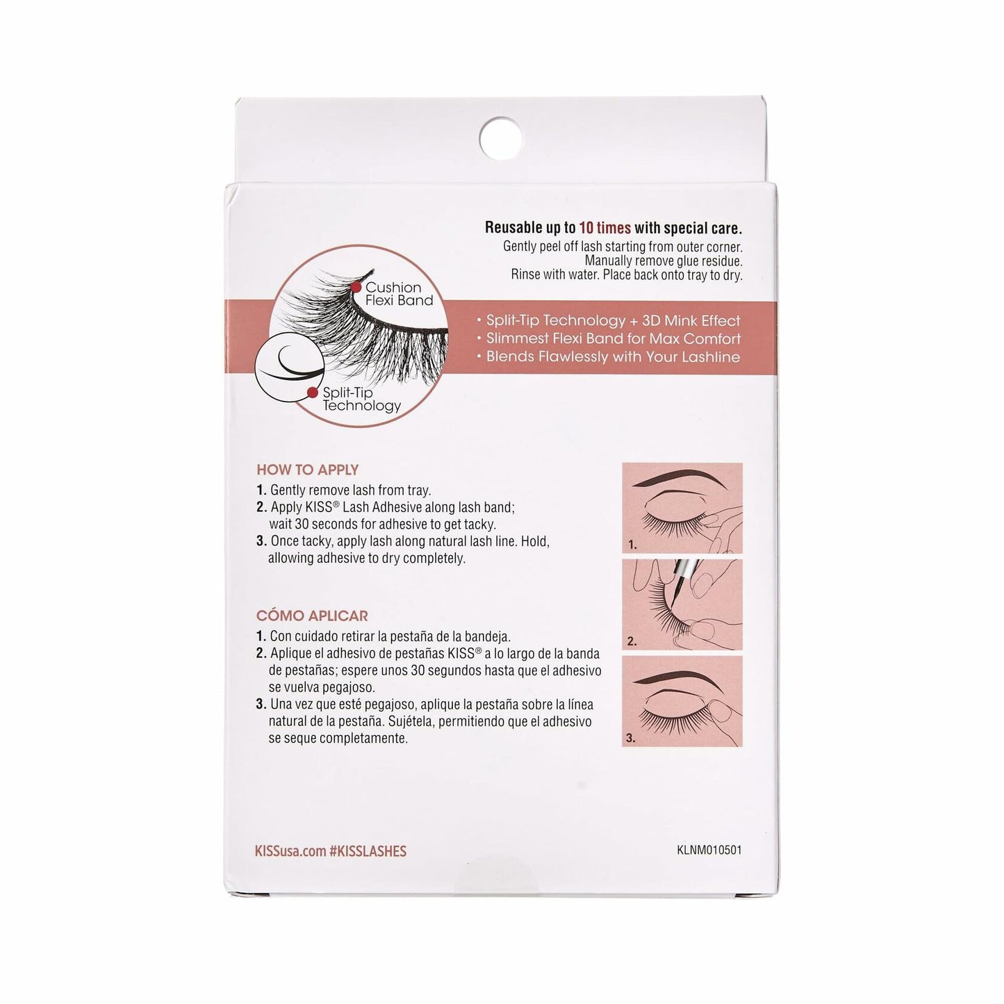 KISS Lash Couture Naked Drama False Eyelashes Cruise 16mm 4 Pairs