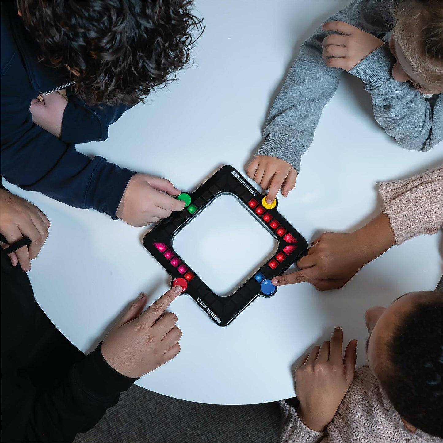 Snake Attack Electronic Handheld Game Solo Multiplayer Reflex Kids 8+