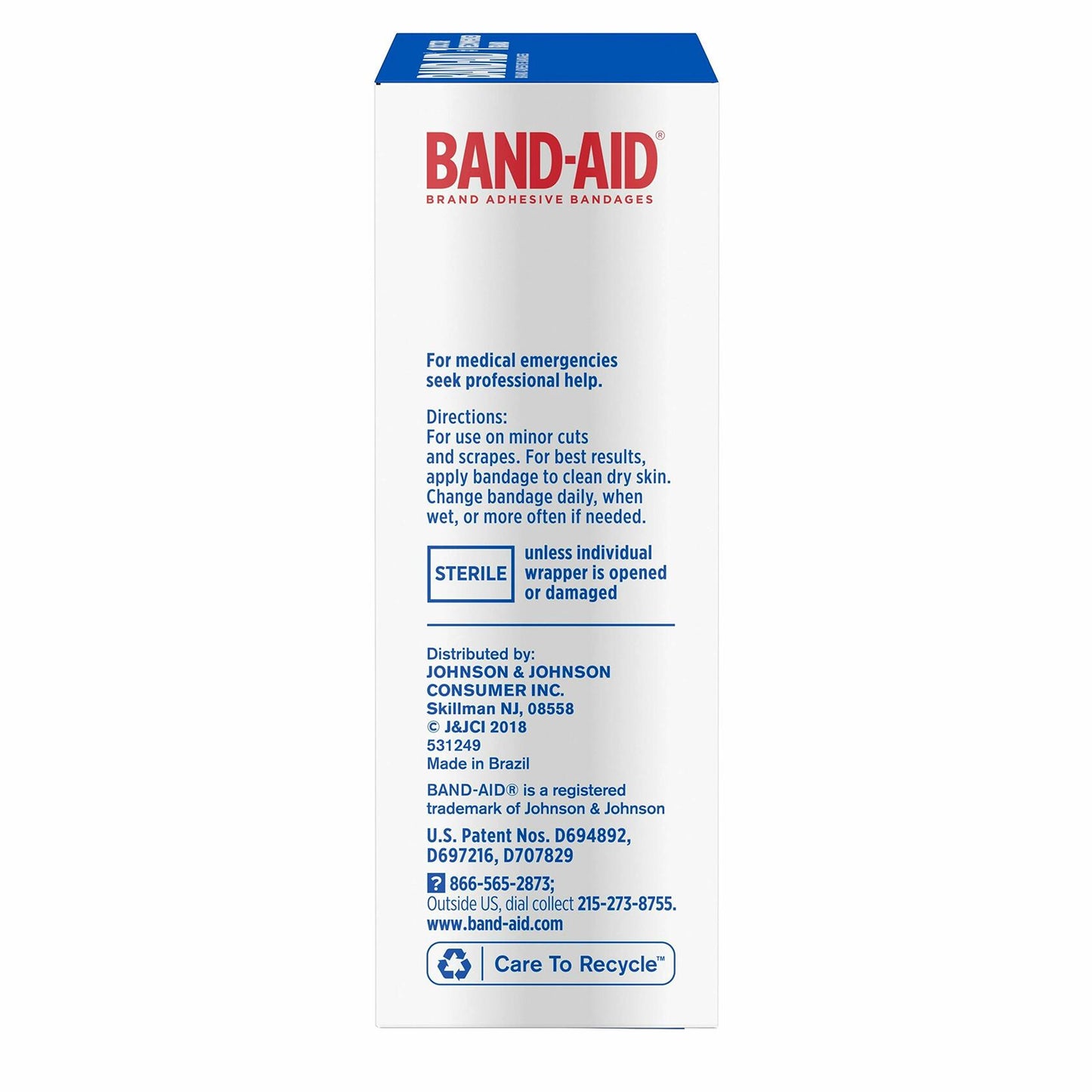 Band-Aid Flexible Fabric Adhesive Bandages All One Size 30 ct