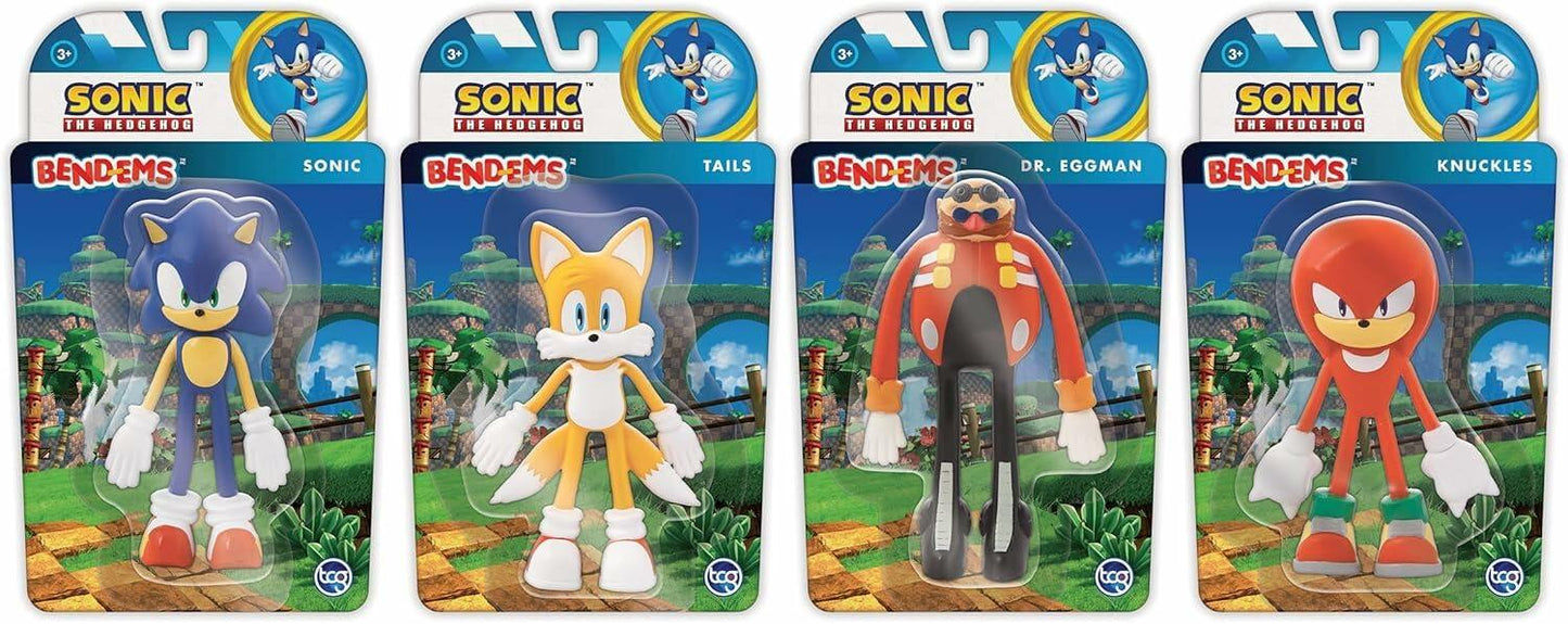 Bend-Ems Sonic The Hedgehog Knuckles Poseable Bendable Action Figure
