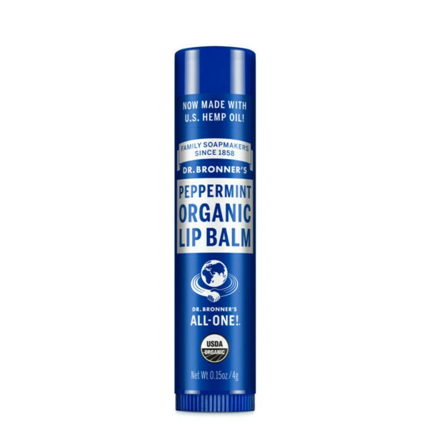 Dr. Bronner's Organic Peppermint Lip Balm 0.15 oz