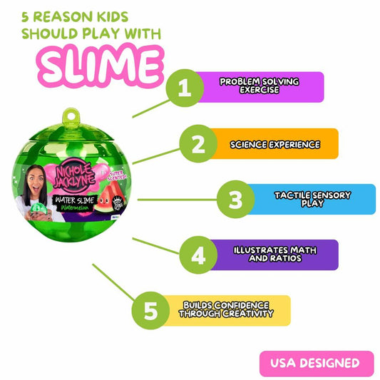 Nichole Jacklyne Watermelon Scented Water Slime Kids Toy 15oz Watermelon