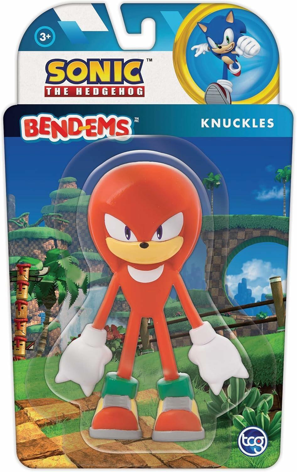 Bend-Ems Sonic The Hedgehog Knuckles Poseable Bendable Action Figure