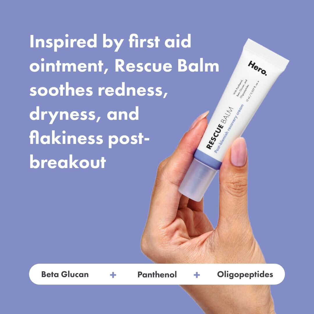 Hero Cosmetics Rescue Balm Post-Blemish Recovery Cream 15ml Unscented