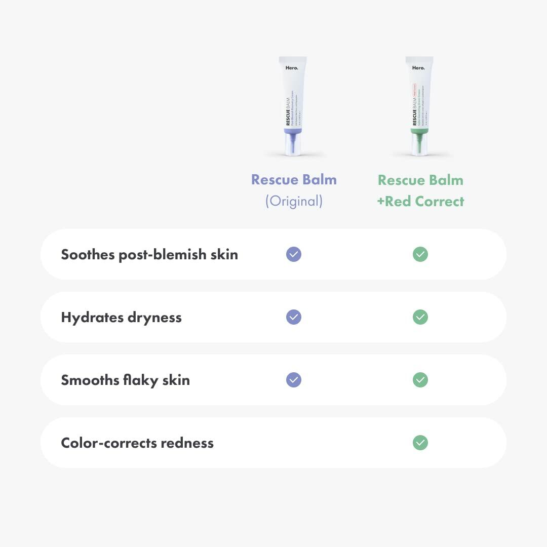 Hero Cosmetics Rescue Balm Post-Blemish Recovery Cream 15ml Unscented