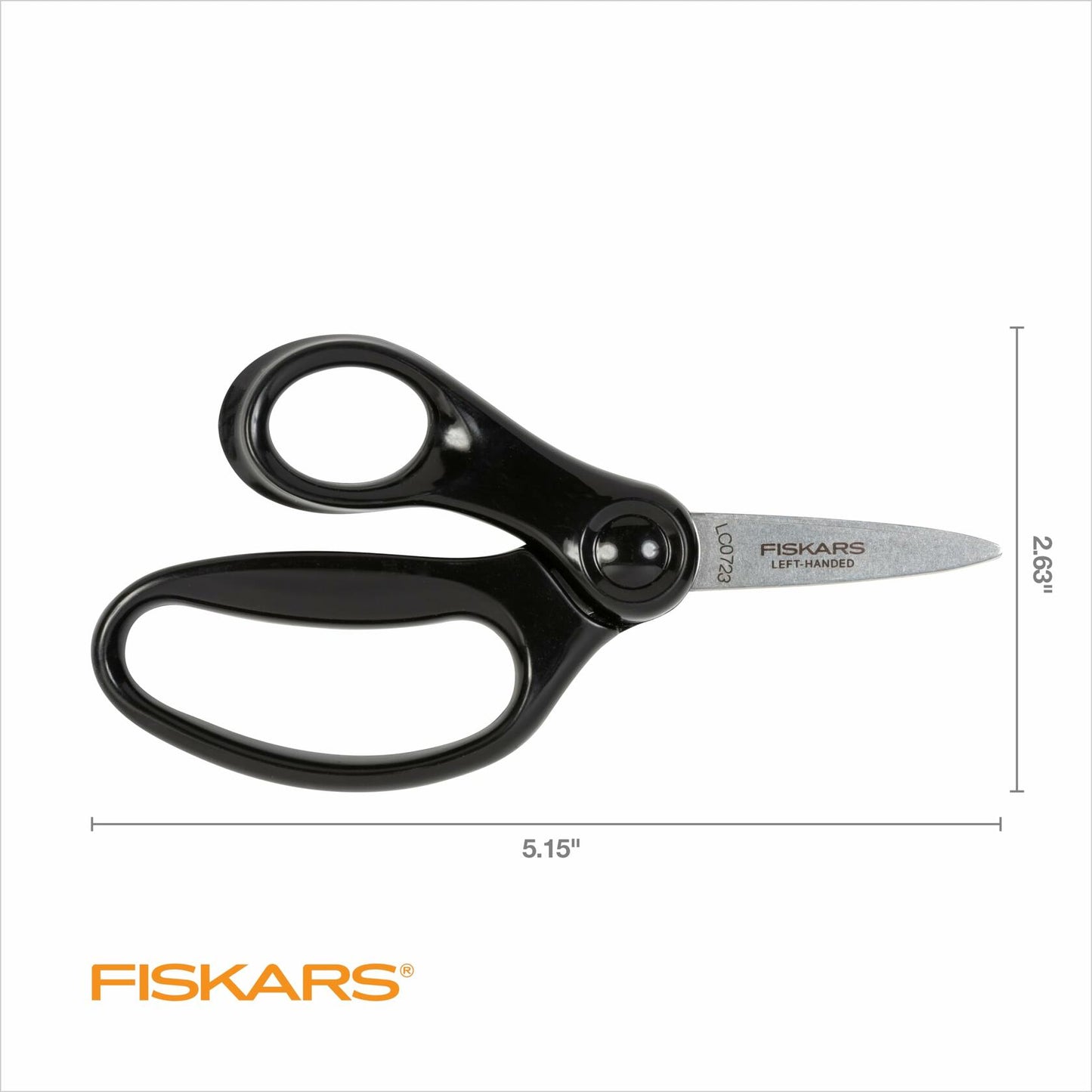 Fiskars 5" Left Handed Kids Scissors Pointed Tip Ages 4-7 School Craft