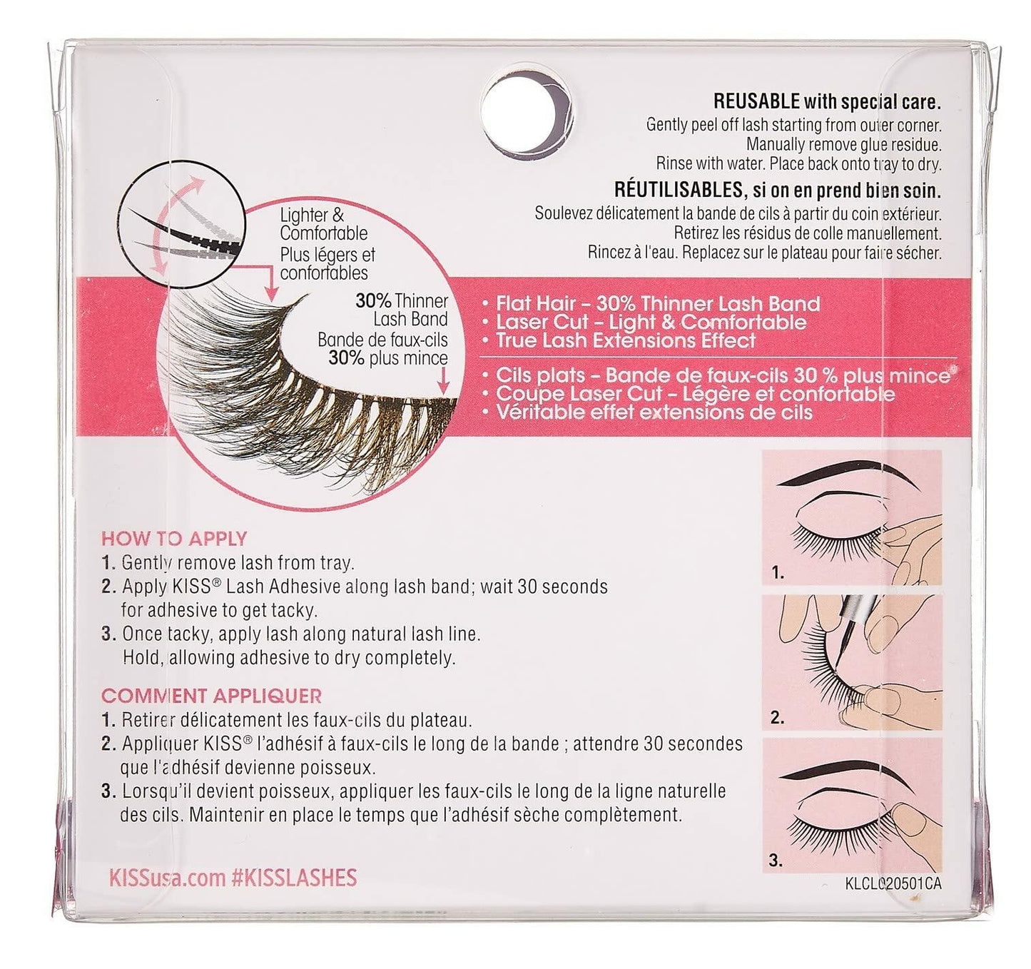 Kiss Lash Couture Luxtensions Royal Silk Pack of 2 False Eyelashes
