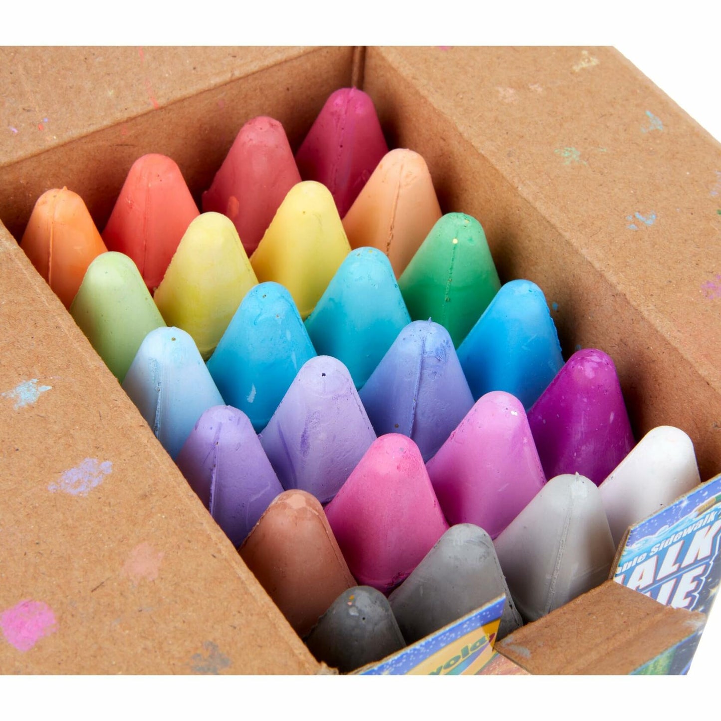 Crayola Glitter Chalk 24 Count Assorted Colors Washable Sidewalk Art