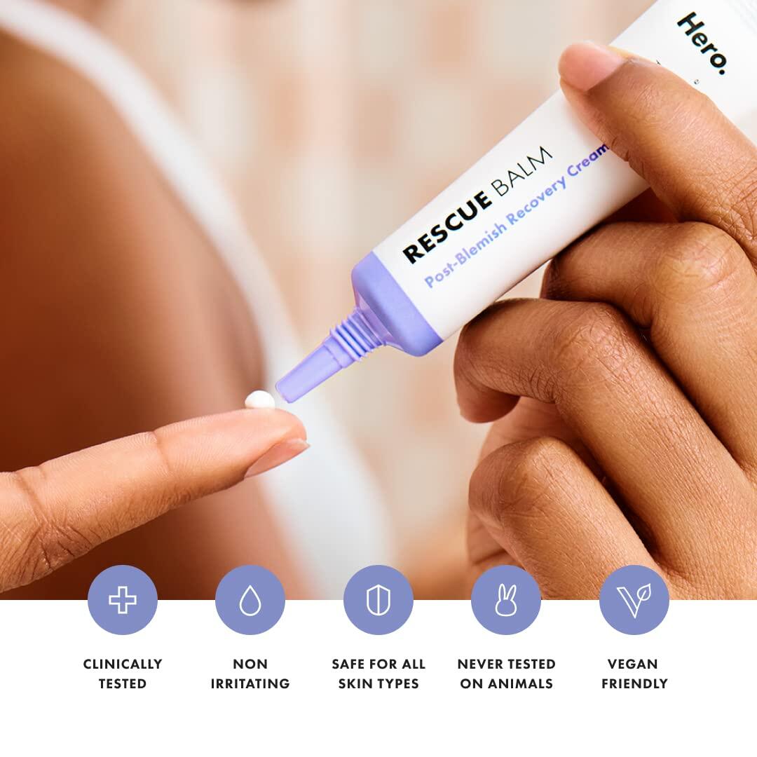 Hero Cosmetics Rescue Balm Post-Blemish Recovery Cream 15ml Unscented