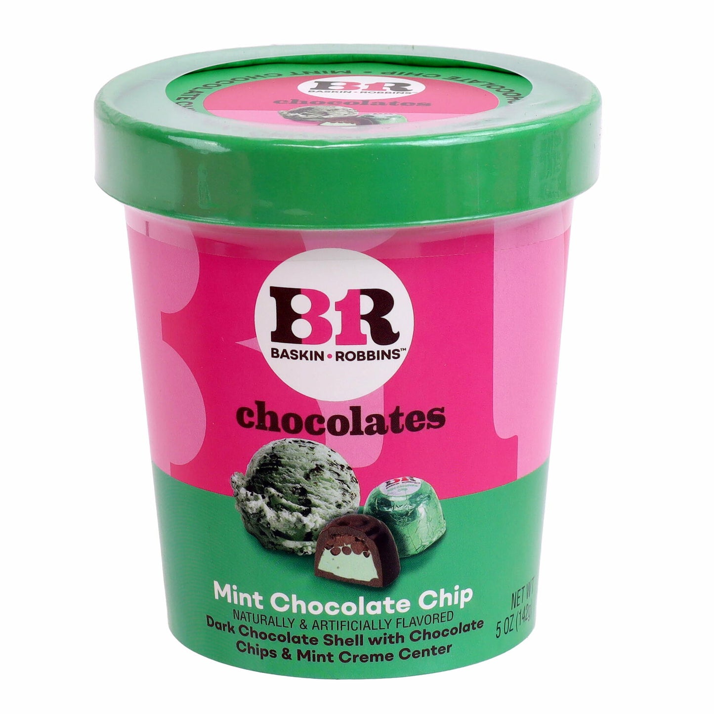 BestBy 9/25 Baskin Robbins Mint Chocolate Chip Chocolates 6-Piece Case