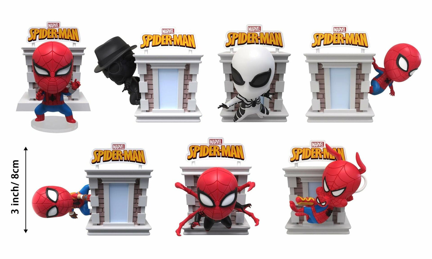 YuMe Spider-Man Tower Series Hero Box Blind Box 3" Multicolor Collectible Toy