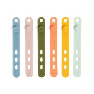 U Brands Silicone Cord Bands 6ct Comfort Nostalgia