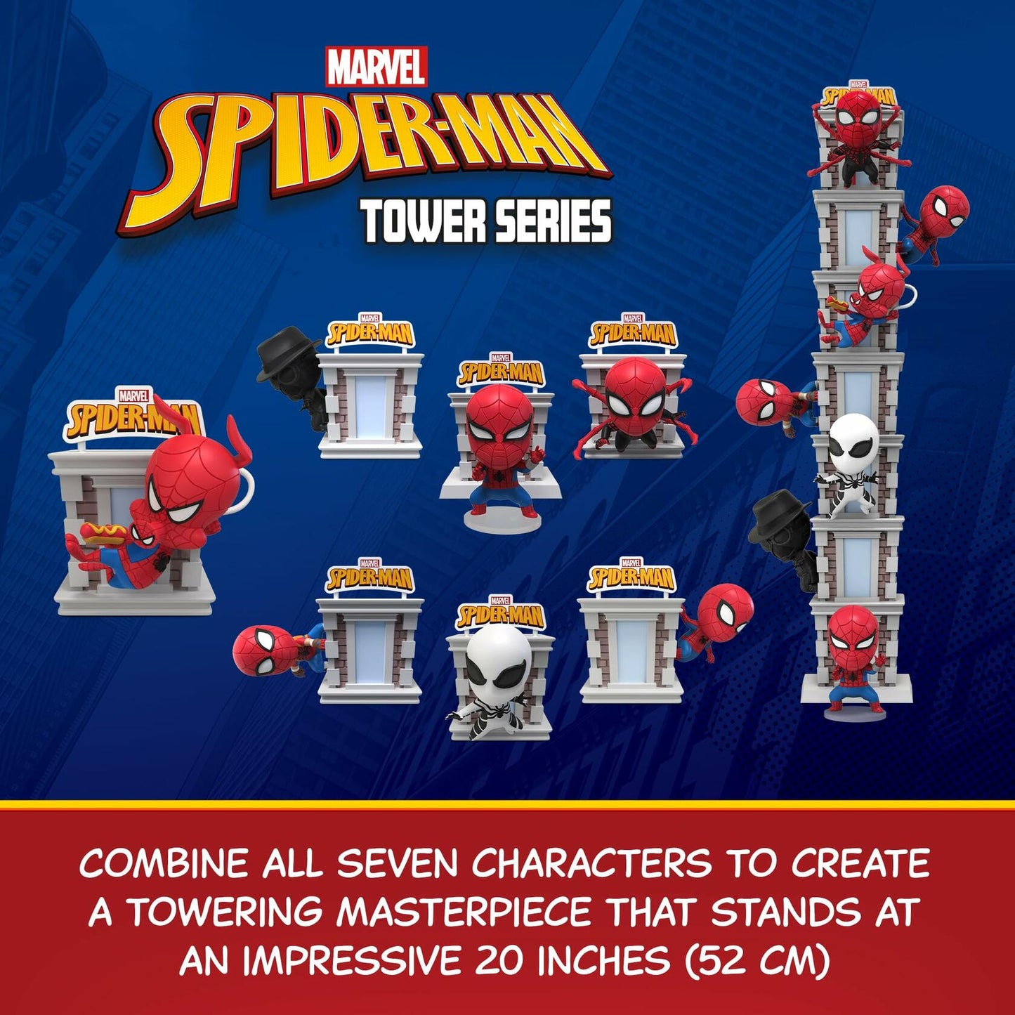 YuMe Spider-Man Tower Series Hero Box Blind Box 3" Multicolor Collectible Toy