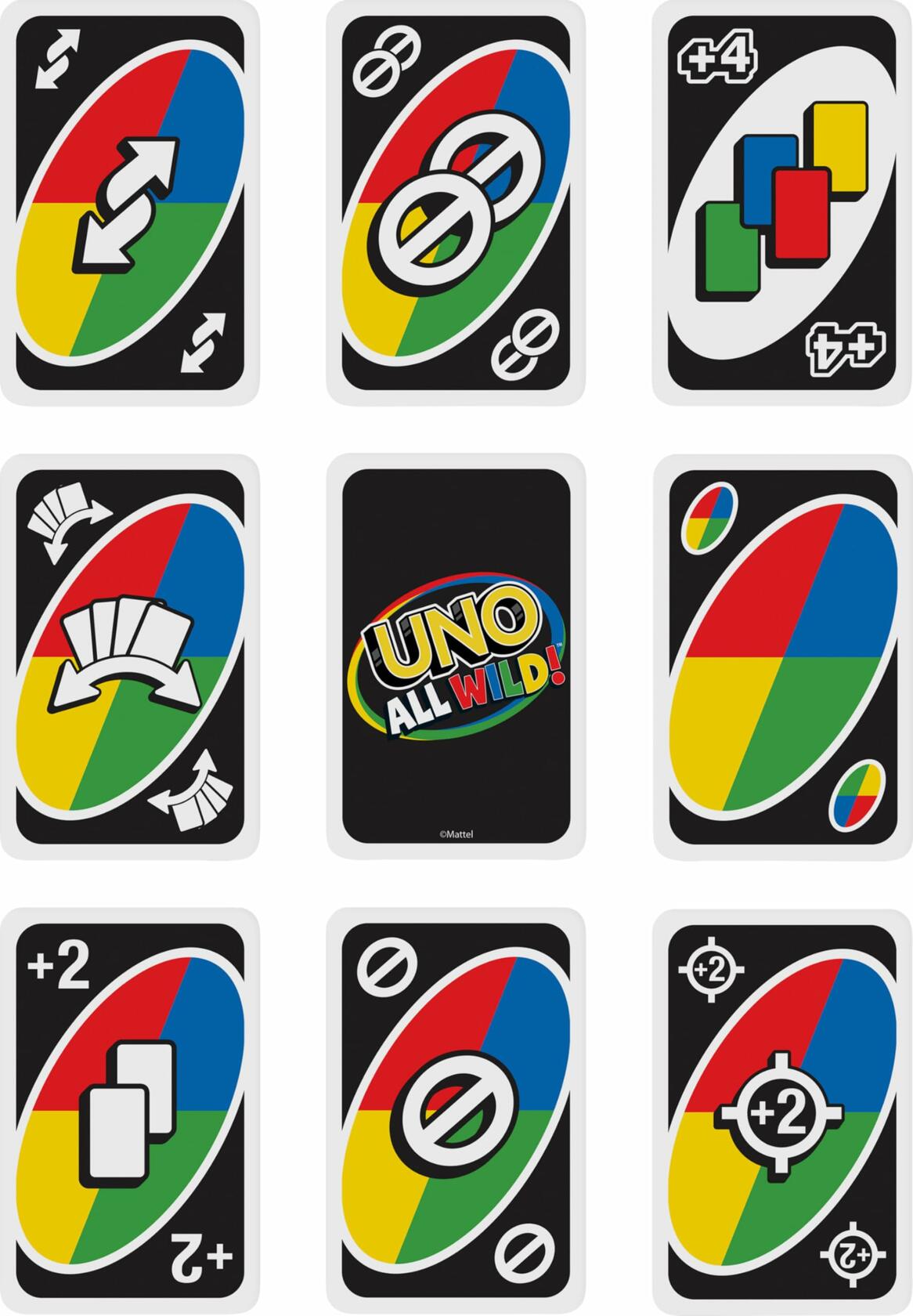 Mattel UNO All Wild Card Game 112 Cards Family Game Night Ages 7+