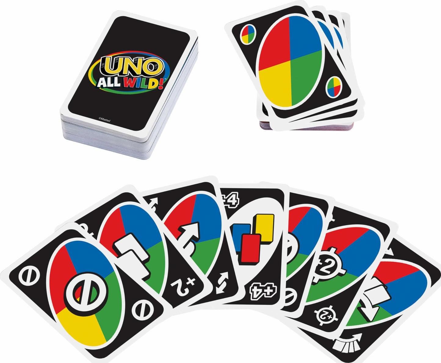 Mattel UNO All Wild Card Game 112 Cards Family Game Night Ages 7+