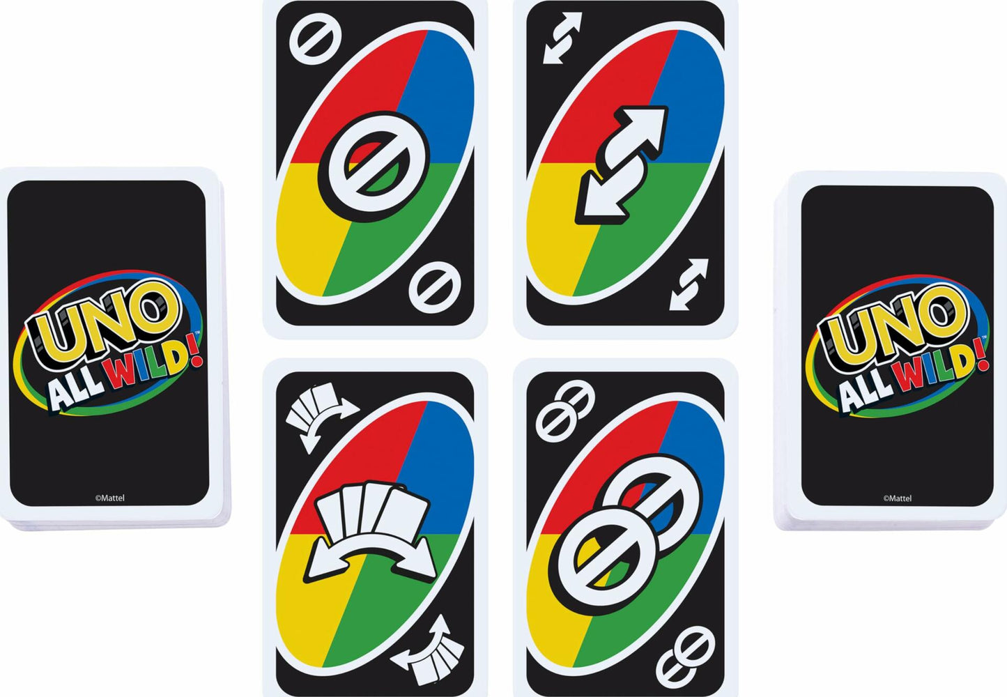 Mattel UNO All Wild Card Game 112 Cards Family Game Night Ages 7+