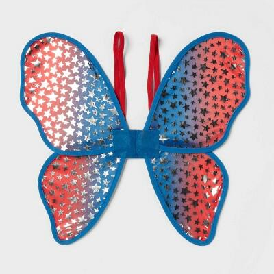 Sun Squad™ Kids Fairy Wings July4th Costume Accessories Multi-Color
