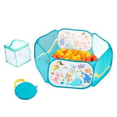 B. toys Ball Pit Mini Playspace with Balls Indoor Play Area